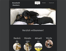 Tablet Screenshot of goodwill-hunters.de
